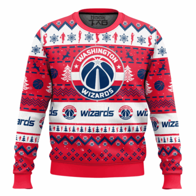 Hooktab NBA Washington Wizards Ugly Christmas Sweater